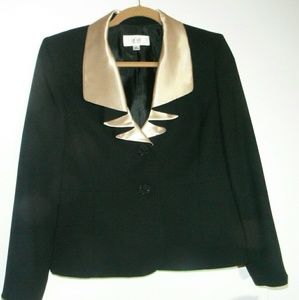 Black and Gold embellished suit jacket